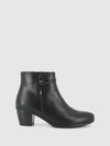 Black Zip Up Ankle Boots